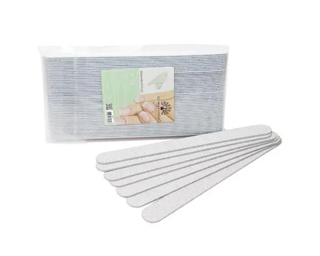 Set 50 pile pentru baza metalica, Global Fashion, forma dreapta, granulatie 150