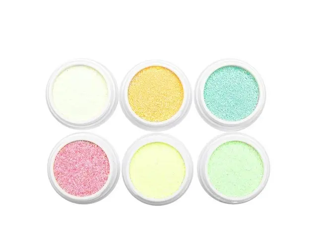 Set 6 decoratiuni unghii, Global Fashion, sclipici, Mix