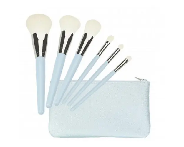 Set 6 Pensule Bleu pentru Machiaj - Mimo Makeup Brush Blue, 6 buc