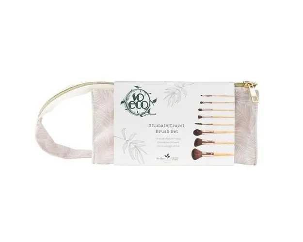 Set 8 Pensule Ecologice pentru Machiaj - So Eco Ultimate Travel Brush Set, 1 set