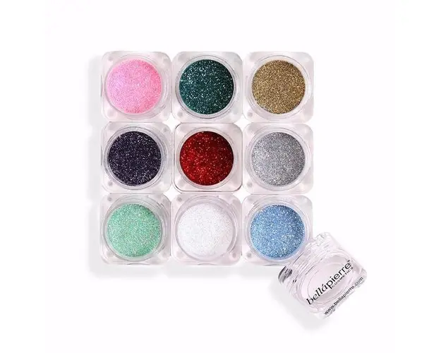Set 9 sclipici minerali Glamorous Glitter 15.75 g BellaPierre
