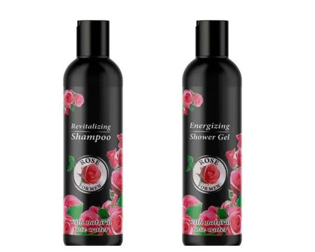 Set cadou: Sampon Bulfresh 300 ml+ Gel de duş Bulfresh Rose pentru barbaţi 300 ml