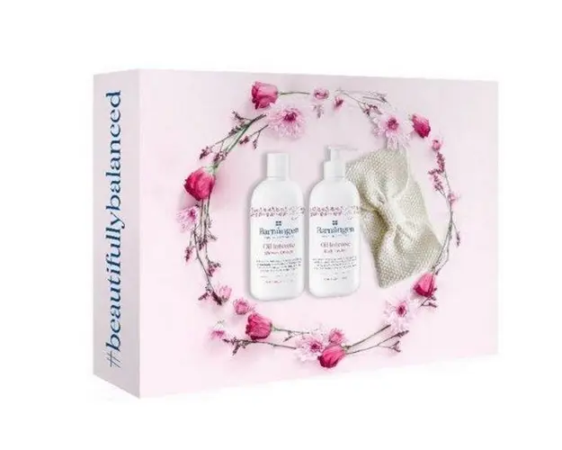 Set Cadou Barnangen Oil Intense - Crema de Dus 400 ml + Lotiune de Corp 400 + Bentita de Par