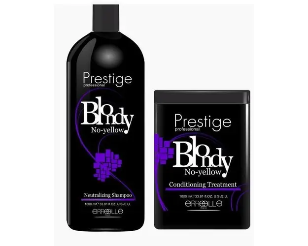Set cadou Blondy No Yellow Prestige (Sampon 1000ml + Balsam 1000ml )
