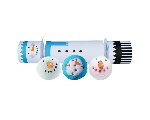 Set cadou Frosty the Snowman Cracker, Bomb Cosmetic 3 x 160g