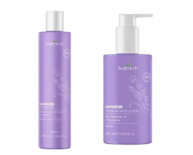 Set cadou: Gel de dus 300 ml + Lotiune pentru corp Lavanda 250 ml Bulfresh Cosmetics