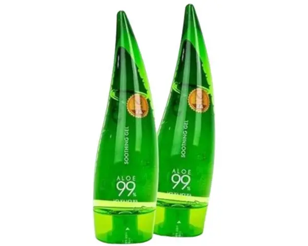 Set Cadou Geluri calmante cu Aloe 99% Holika Holika, 2x250 ml