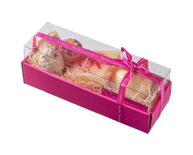 Set cadou Hawaiian Flower, Bomb Cosmetics, bile de baie si sapun solid, 500 g