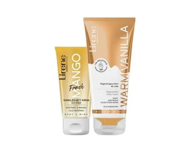 Set Cadou Ingrijire maini si corp Body &amp; Mind ( Balsam de corp 50ml + Crema regeneratoare de corp 200ml)