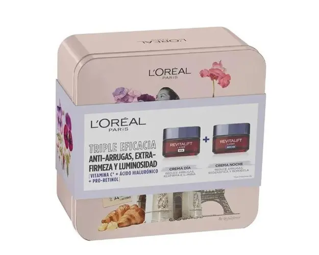 Set Cadou L&rsquo;Or&eacute;al Paris Revitalift Laser: Crema de Zi Antirid L&#039;Oreal Paris, 50 ml + Crema de Noapte Antirid L&#039;Oreal Paris, 50 ml, 1 buc