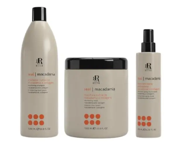 Set cadou Macadamia si Colagen Star Rr Line - Sampon 1000ml + Masca 1000ml + Spray Multifunctional 200ml