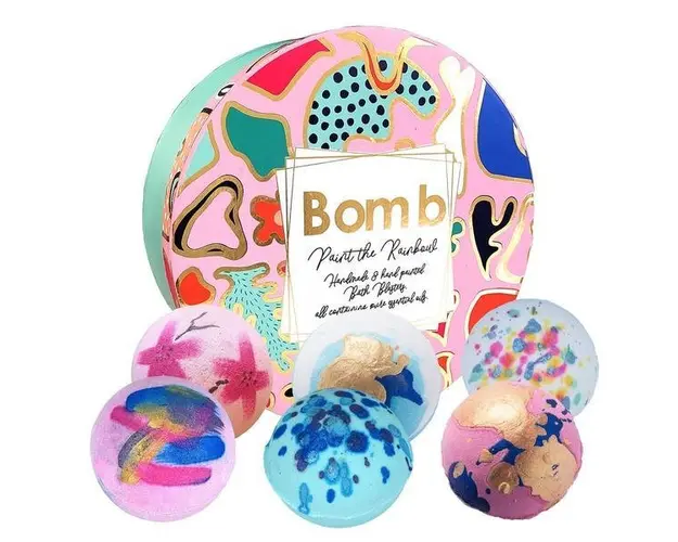 Set cadou Paint the Rainbow, 6 x bile baie, Bomb Cosmetics