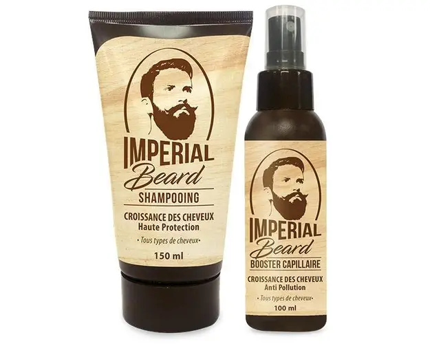 Set Cadou Pentru Cresterea Parului Lotiune 150 ml + Sampon Croissance Cheveaux Imperial Beard, 100ml