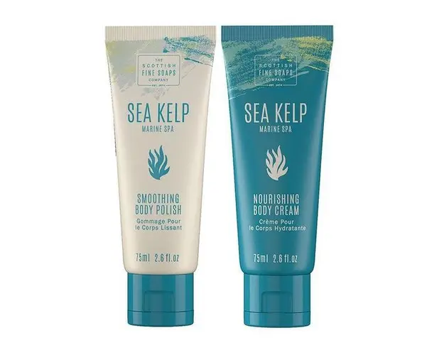 Set cadou Sea Kelp, 75 ml Exfoliant + 75 ml Crema de corp