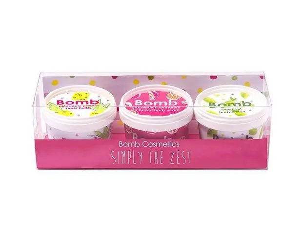 Set cadou Simply The Zest Potted, Bomb Cosmetics, unt de corp, 350 g