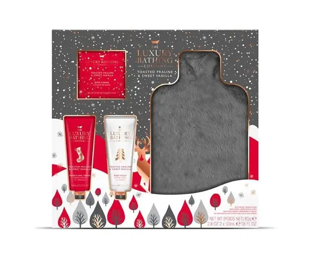 Set Cadou Snuggly - The Luxury Bathing Company Toasted Praline &amp; Sweet Vanilla, 1 set