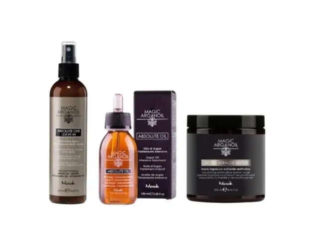 Set cadou Tratament Intens Nook Masca 250 ml + Spray 250 ml + Ulei Tratament 100 ml