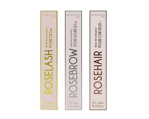 Set Cadou Trio Gene, Sprancene, Par - Roselash, Rosebrow, Rosehair, Rosegold Paris 3ml + 3ml + 12ml