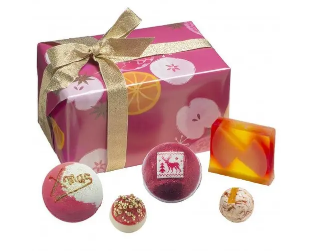 Set cadou Winter Punch, Bomb Cosmetics, bile de baie si sapun solid, 500 g