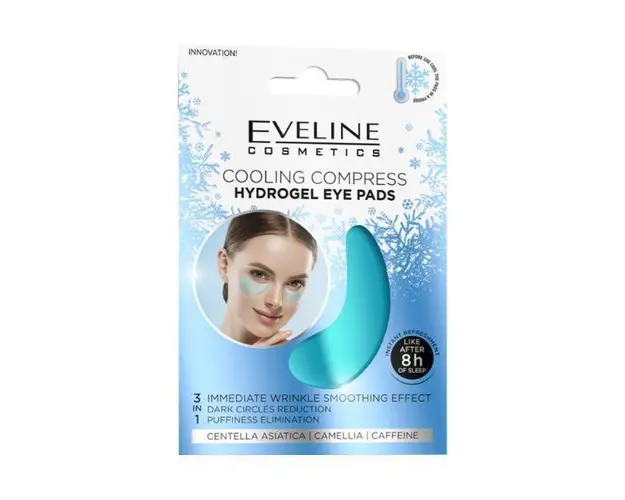 Set comprese pentru umflaturile de sub ochi Cooling Hydrogel, Eveline Cosmetics, 2 buc