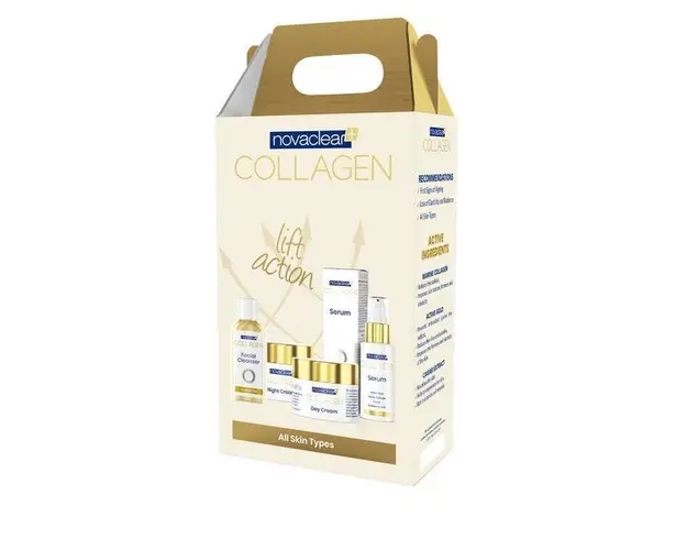 Set de Ingrijire a Tenului Anti-imbatrinire cu Collagen Lift Action Crema de zi 50ml + Ser Lifting 30ml + Crema de Noapte 50ml + Cleanser 50ml