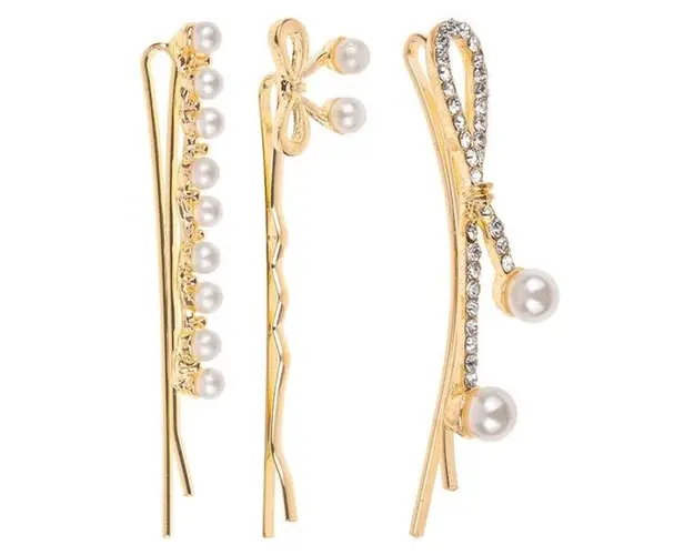 Set de Trei Agrafe cu Perle, Lucy Style 2000, 1 set