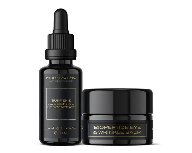 Set Duo Lift, Sui Generis by Dr. Raluca Hera Haute Couture Skincare - Ser Concentrat Anti-Aging 30 ml, Balsam Pentru Ochi si Riduri 15 ml