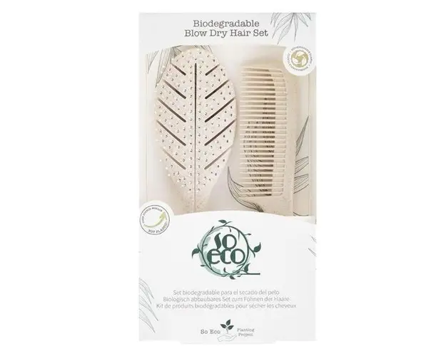 Set Ecologic Biodegradabil pentru Par - So Eco Biodegradable Blow Dry Hair Set, 1 set