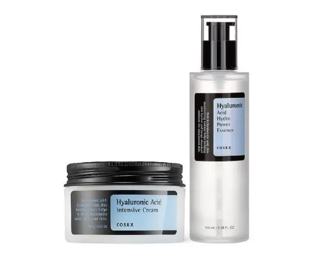 Set Esenta ultra hidratanta cu acid hialuronic Cosrx, 100 ml + Crema intens hidratanta cu acid hialuronic Cosrx, 100 g