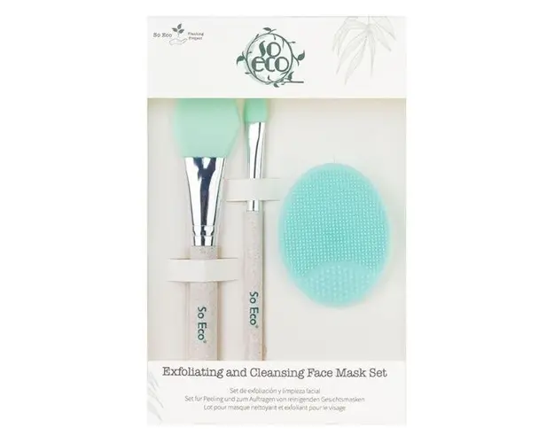 Set Exfoliere si Curatare pentru Masca de Fata - So Eco Complete Cleansing Face Mask Set, 1 set