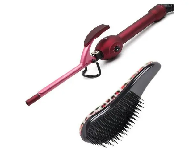 Set Hair Ondulator Par Profesional Perfect Ceramic Bucle Afro + Perie Descalcire