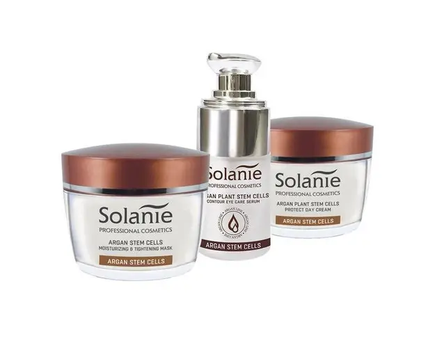 Set Hidratant pentru ten uscat - Solanie ( Crema zi 50 ml + Ser 15 ml + Masca 50 ml )