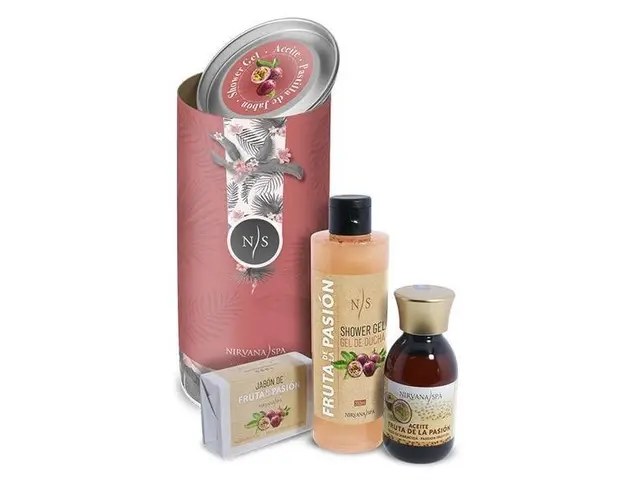 Set ingrijire, Gel de dus de fructul pasiunii 250 ml + Ulei de fructul pasiunii 125 ml + Sapun 100 g