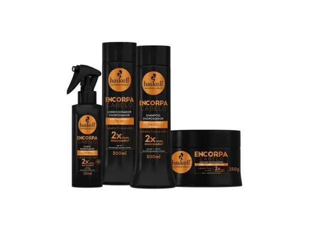 Set ingrosare a parului, Encorpa (Sampon 300 ml+Balsam 300 ml+Masca250 g+Finalizator 120 ml), Haskell