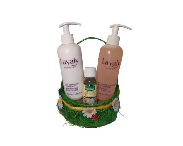 Set lotiune corp hidratanta Layaly 400 ml, Gel de dus pentru corp si par Layaly 400 ml, Ulei de cactus fraicheur 60 ml