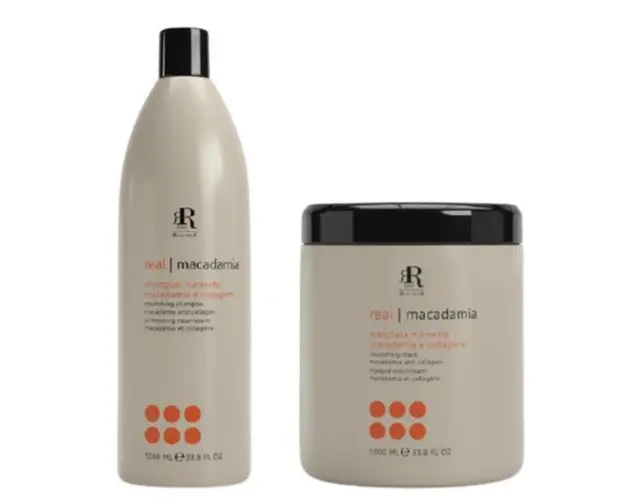 Set Macadamia si Colagen Star Rr Line Sampon 1000ml + Masca de 1000 ml
