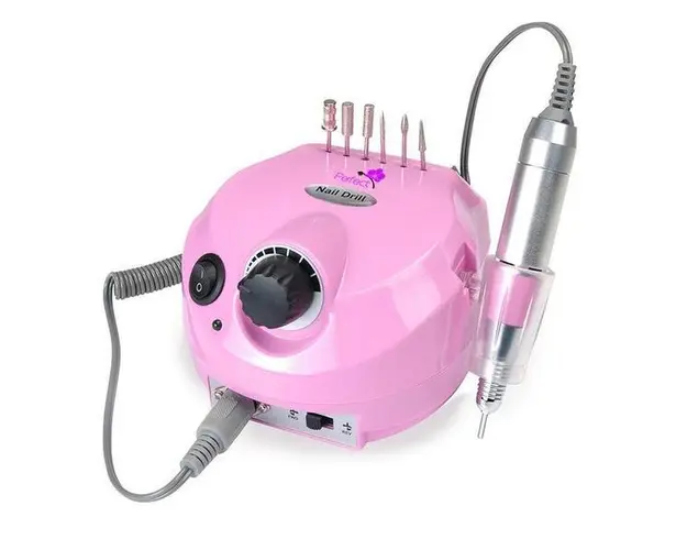 Set Manichiura Freza Electrica Profesionala Unghii 30000RPM Pink 202