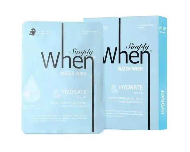 Set Masca Hidratanta pentru Ten Uscat Water Wish Simply When, 5 buc