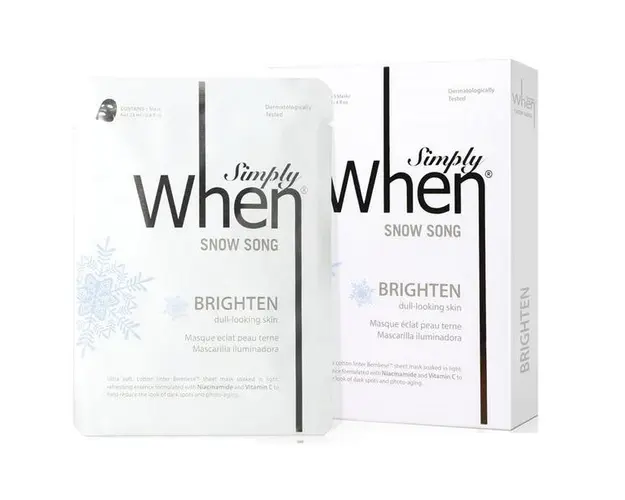 Set Masca pentru Luminozitate cu Vitamina C Snow Song Simply When, 5 buc