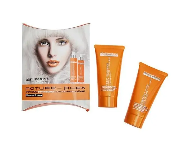 Set miniproduse pentru regenerarea intensa a parului Nature Plex Abrile et Nature (Sampon 30 ml, masca 30ml)