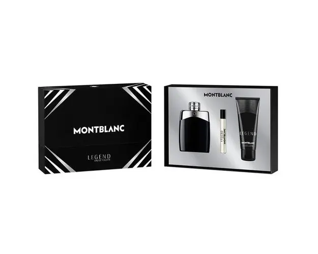 Set Montblanc Legend: Apa de Toaleta, 100 ml + Gel de Dus, 100 ml + Apa de Toaleta, 7,5 ml