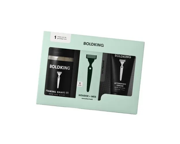 Set pentru barbierit piele sensibila Shave Set Sensitive Skin cu Aparat de Ras, Gel 75ml + After Shave 50ml