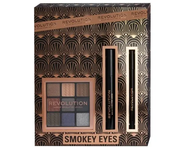 Set pentru Machiajul Ochilor - Makeup Revolution Smokey Eye Makeup Gift Set, 1 set