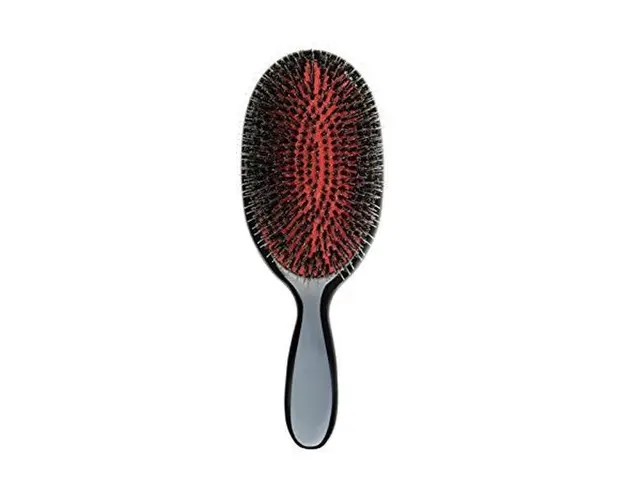 Set Perie Ovala Profesionala Coafor Par Mistret Black P5 + Contur Buze Cadou 