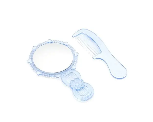 Set pieptene de par si oglinda - Blue