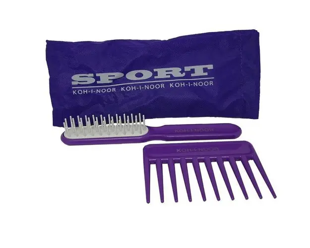 Set pieptene si perie mica mov, Koh-I-Noor, 4222C