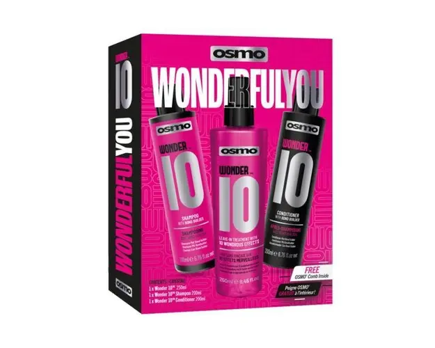 Set produse de par Wonder 10 OSMO Sampon 200 ml + Balsam 200 ml + Tratament 250 ml