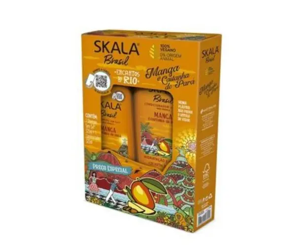 Set Sampon 325ml + Balsam 325ml, Mango Si Nuci Braziliene, Skala