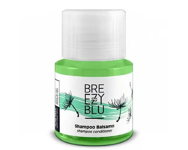 Set Sampon & Balsam Breezy Blu cu Aloe Vera 32 buc x 26 ml