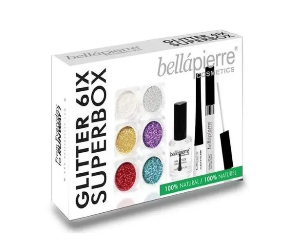 Set sclipici si fixatori Glitter Superbox BellaPierre